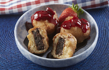 Cheesecake Brownie Waffle Batter Bites