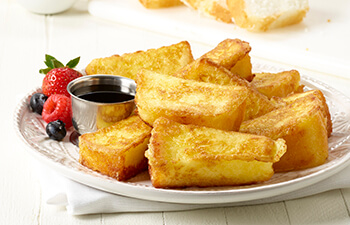 Maple Cream Cheese Angel Food Cake French Toast Sticks