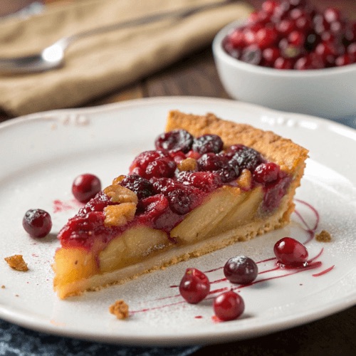 Apple Pie with Cranberry Agrodolce
