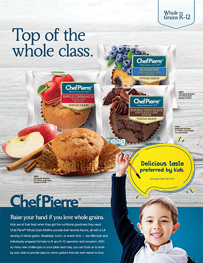 Chef Pierre<sup>&reg;</sup> K-12 Whole Grain Muffin Brochure