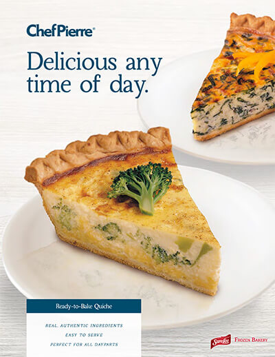 Chef Pierre<sup>®</sup> Quiche Sell Sheet