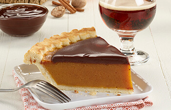 Chocolate Ganache Pumpkin Pie
