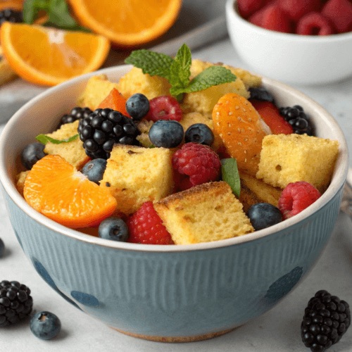 Cornbread and Berry Panzanella