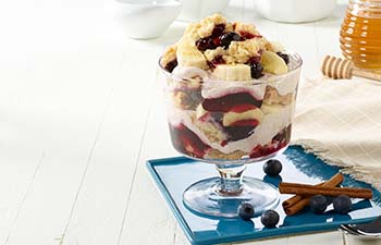 Honey Cinnamon Blueberry Parfait