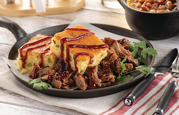 Pulled Pork Cornbread Skillet
