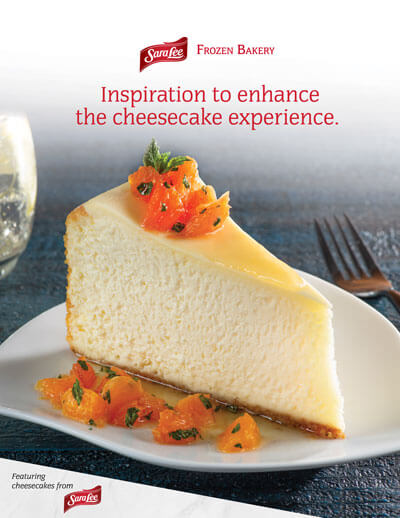 Sara Lee<sup>®</sup> Cheesecake Tips Brochure