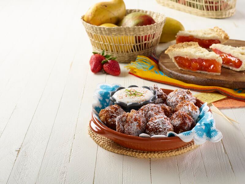 Strawberry Mangonada Fritters