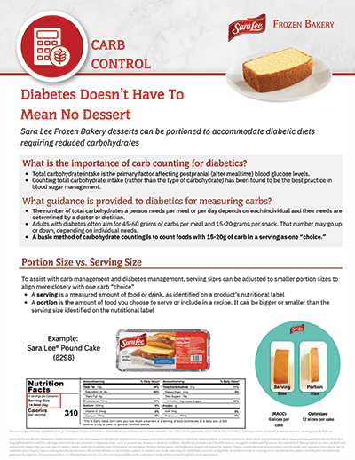 SLFB Healthcare Toolkit ā Carb Control