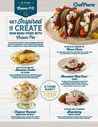 Re-Think Cream Pies Sell Sheet