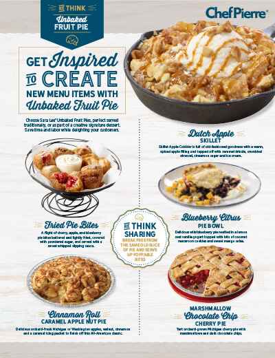 Re-Think Unbaked Fruit Pie Sell Sheet