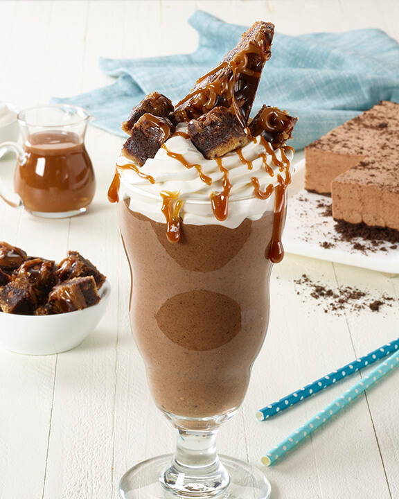 Chocolate Cheesecake Brownie Shake