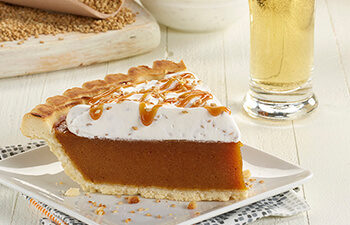 Sesame Rum Cream Pumpkin Pie