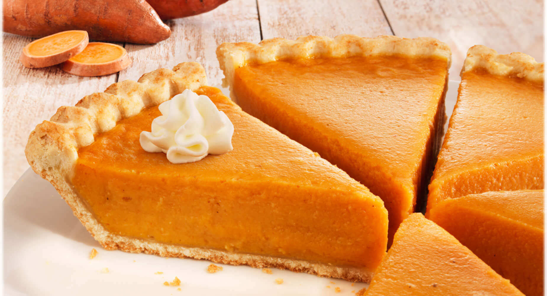 Chef Pierre® Open Face Pie 10" Pre-Baked Sweet Potato Pre-Sliced 8-Slice 6ct/40oz