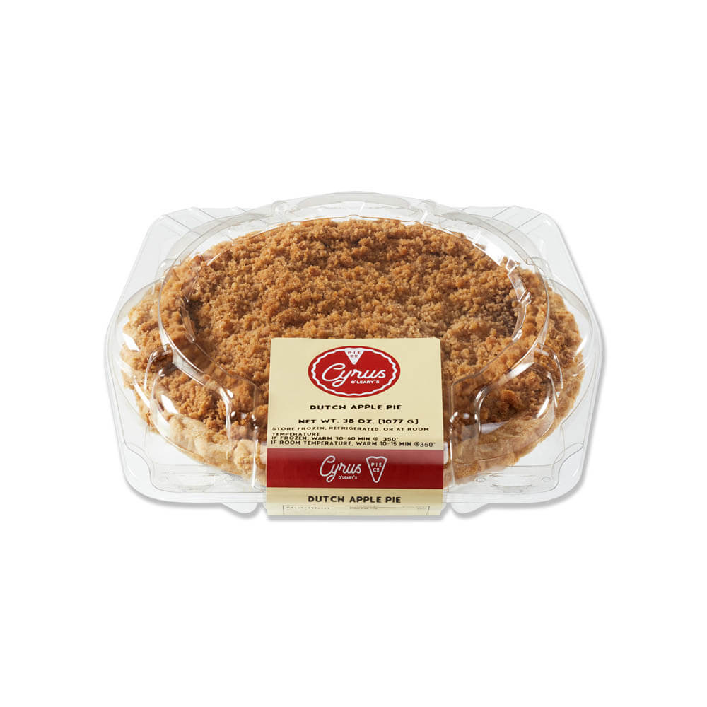 Cyrus O'Leary's® Fruit Pie 9" Pre-Baked Dutch Apple 8ct/38oz