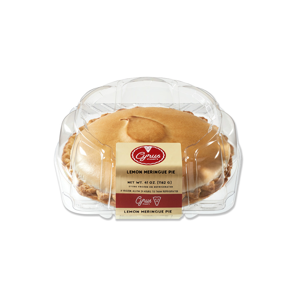 Cyrus O'Leary's® Meringue Pie 9" Topped Lemon 4ct/41oz