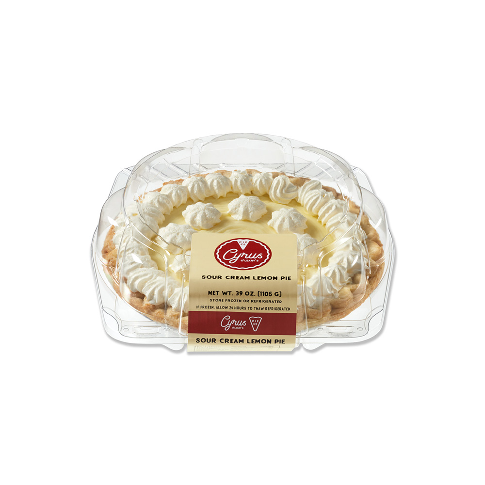 Cyrus O'Leary's® Cream Pie 9" Topped Lemon 6ct/39oz