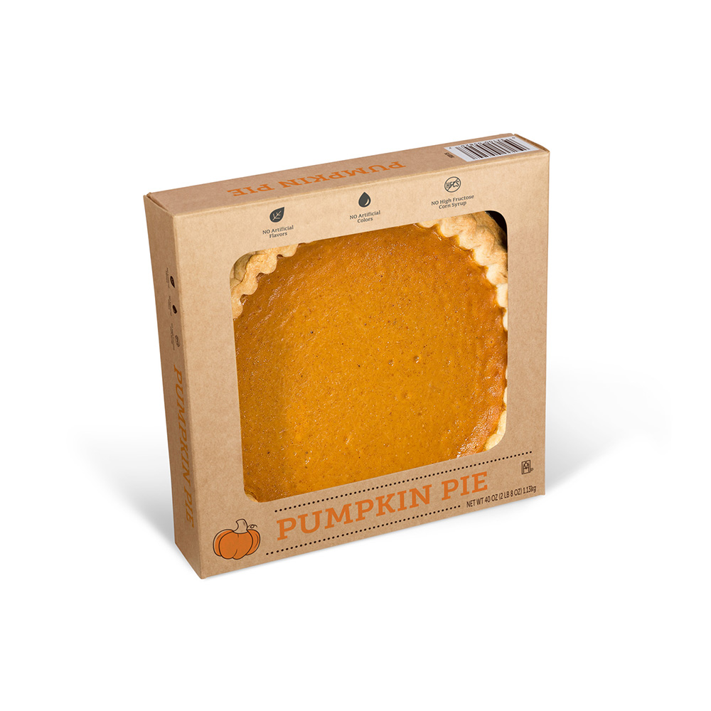 Chef Pierre® Open Face Pie 10" Pre-Baked Pumpkin 6ct/40oz