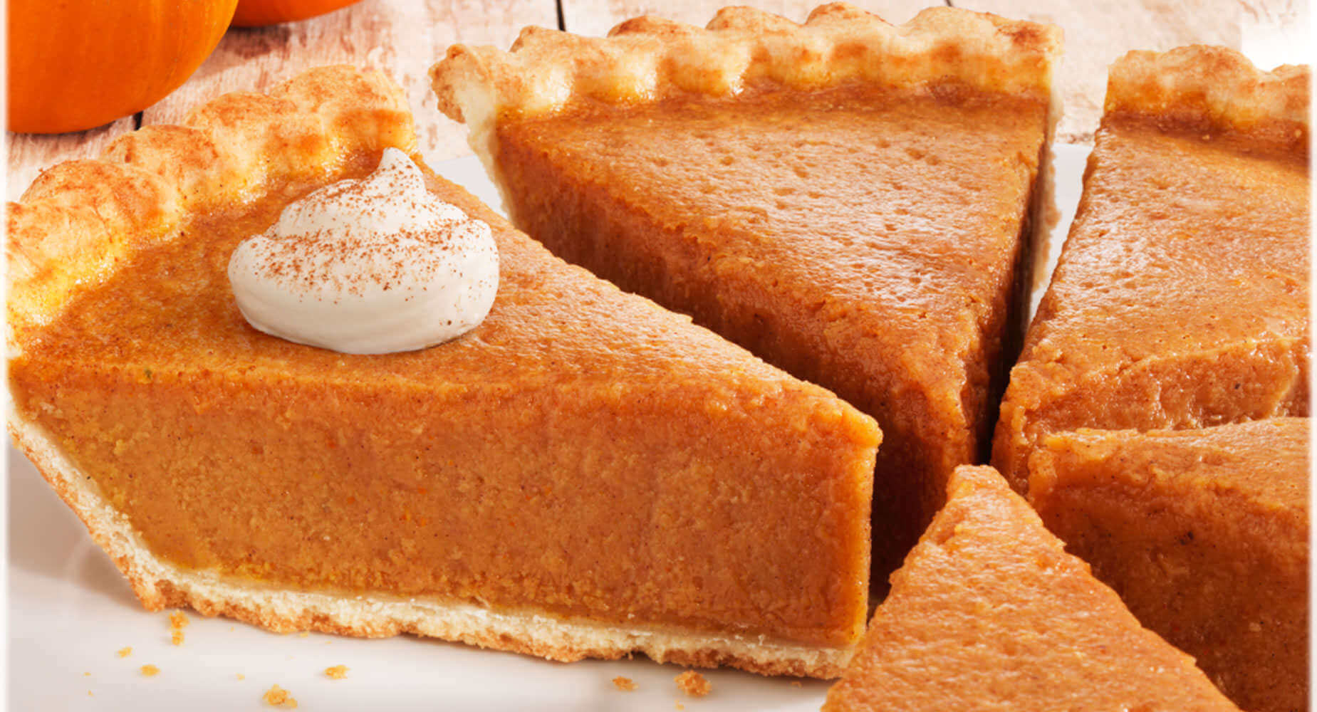 Chef Pierre® Open Face Pie 10" Pre-Baked Pumpkin Pre-Sliced 8-Slice 6ct/43oz