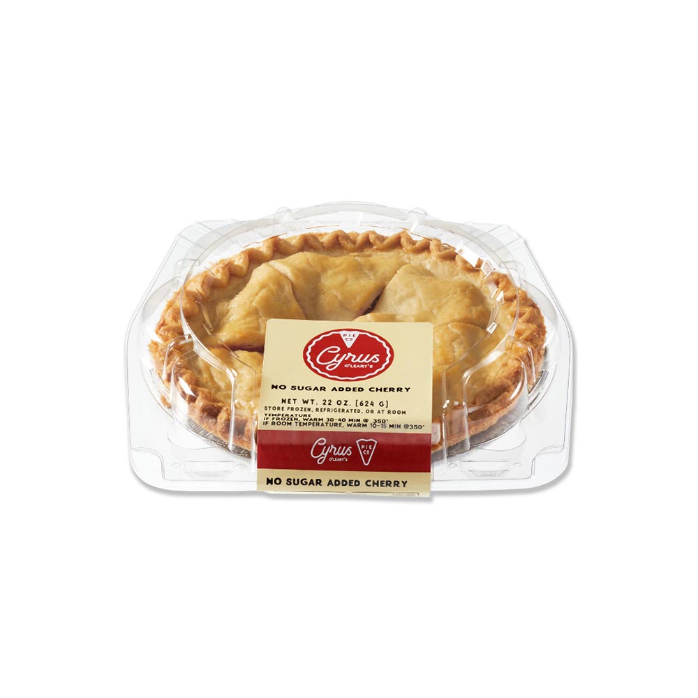 Cyrus O'Leary's® Fruit Pie 8" Pre-Baked No Sugar Added Cherry 10ct/22oz