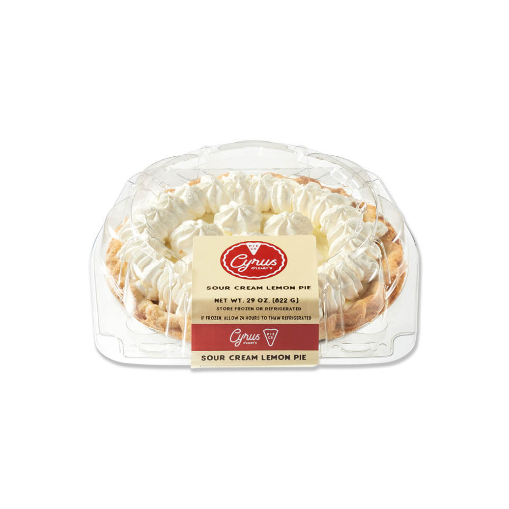 Cyrus O'Leary's® Cream Pie 8" Topped Lemon 8ct/29oz