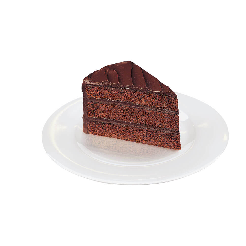 Sara Lee® Premium Pre-Cut 3-Layer Cake 9" Round Double Chocolate 14-Slice 4ct/53oz