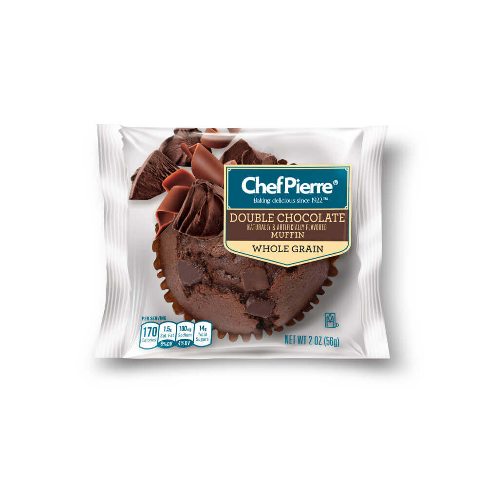 Chef Pierre® Individually Wrapped Muffin 51% Whole Grain Double Chocolate 48ct/2oz