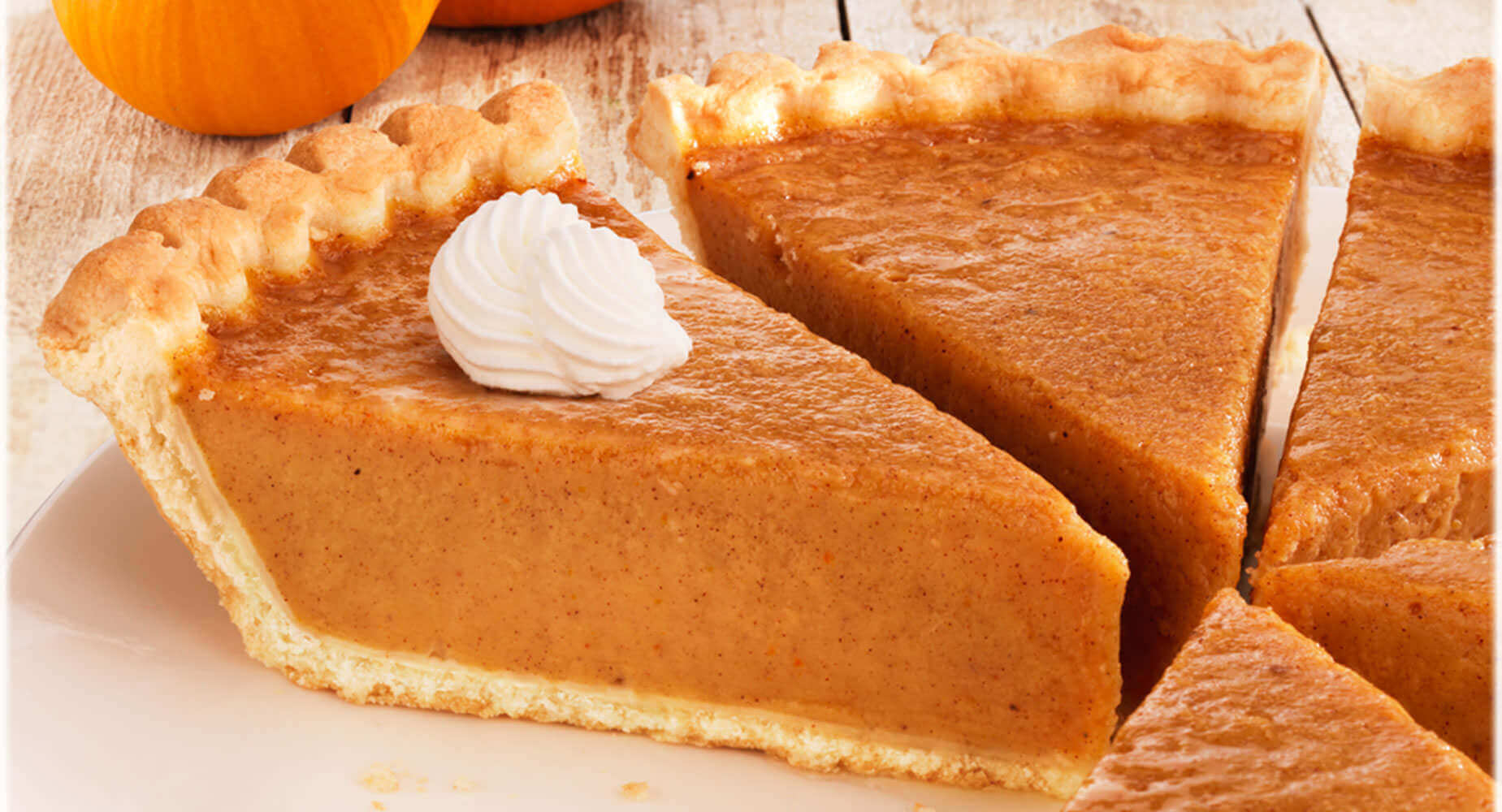 Chef Pierre® Open Face Pie 10" Pre-Baked Pumpkin No Sugar Added Pre-Sliced 8-Slice 6ct/43oz