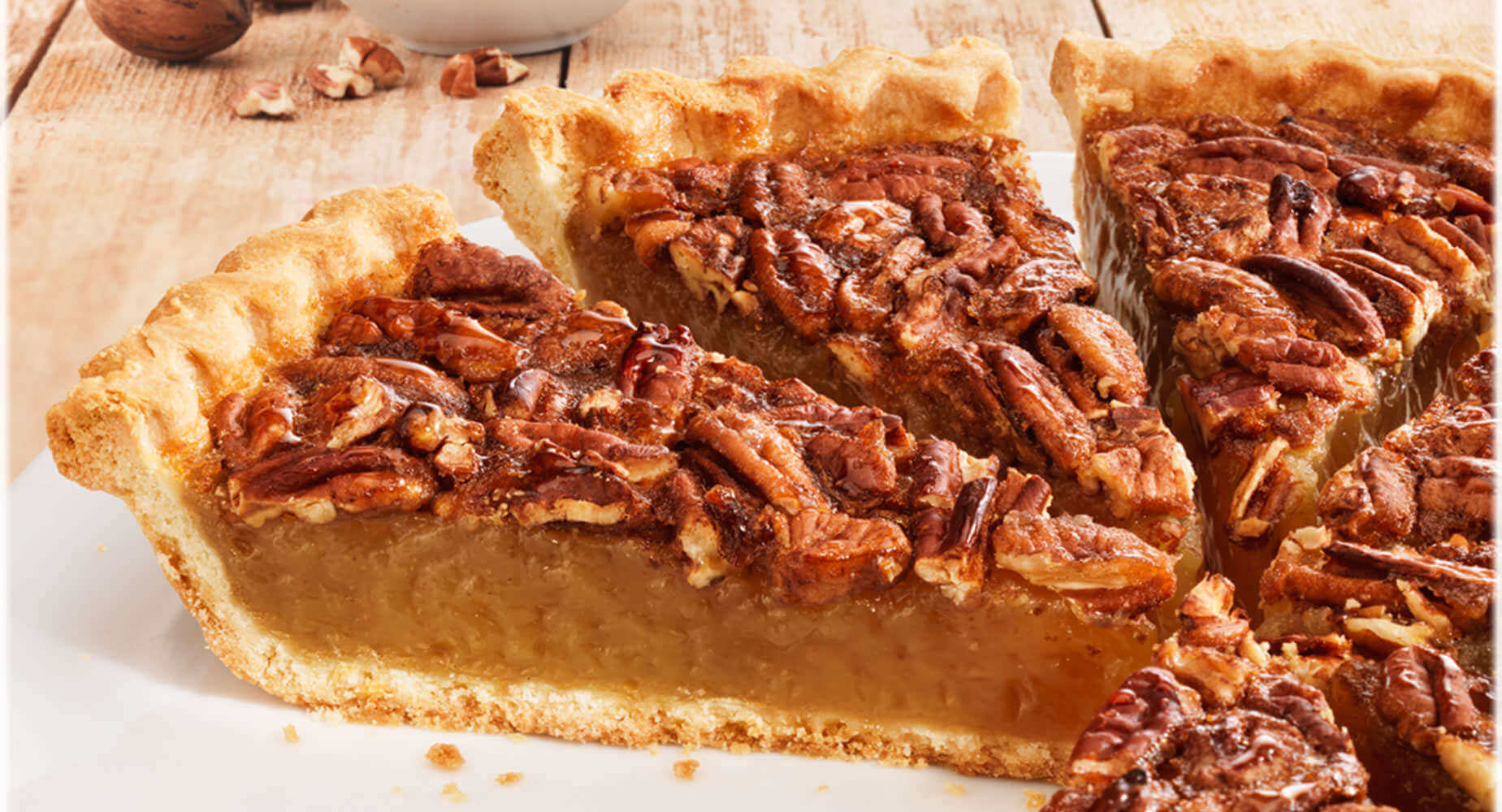 Chef Pierre® Open Face Pie 10" Pre-Baked Pecan Pre-Sliced 10-Slice 6/36oz