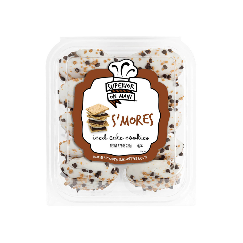 Superior on Main® S'mores Iced Cake Cookies 10ct 12/7.75oz