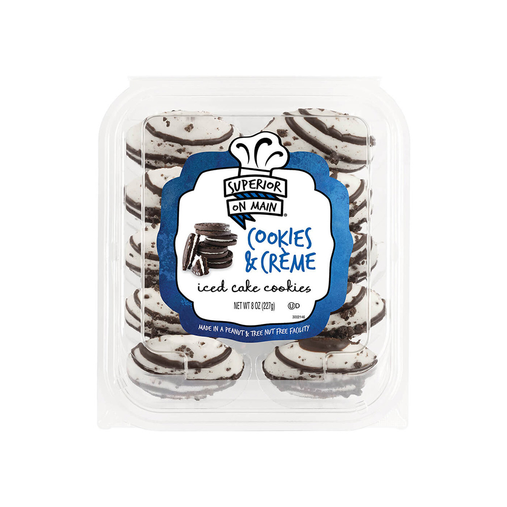 Superior on Main® Cookies & Creme Iced Cake Cookies 10ct 12/8oz