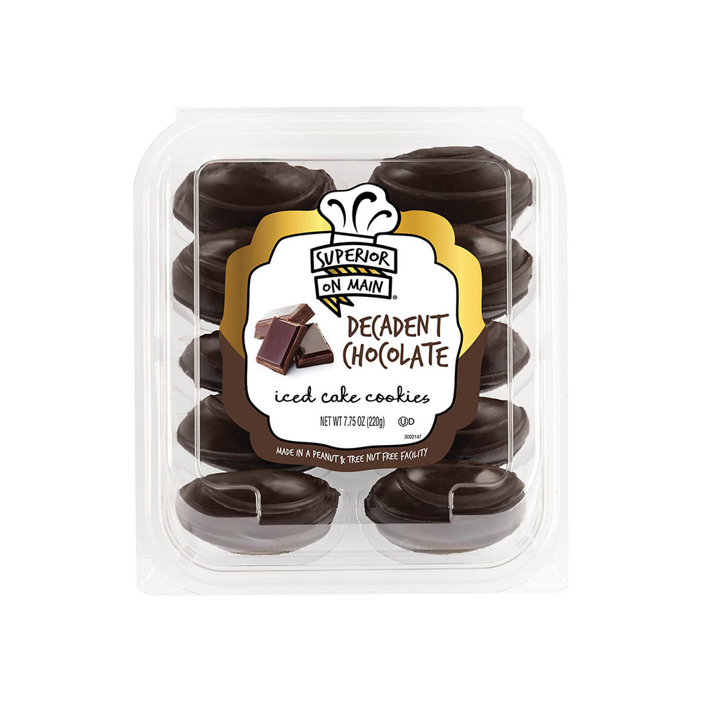 Superior on Main® Decadent Chocolate Iced Cake Cookies 10ct 12/7.75oz