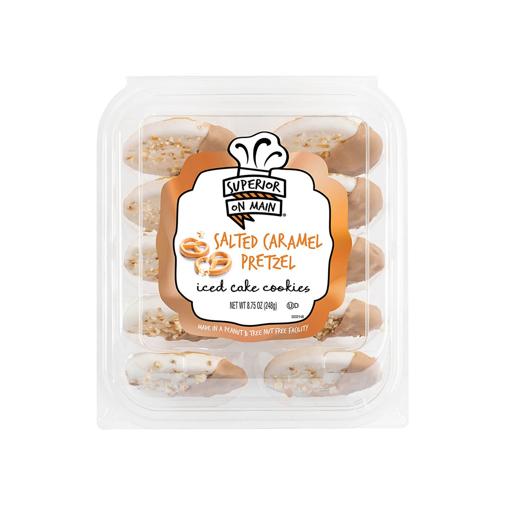Superior on Main® Salted Caramel Pretzel Iced Cake Cookies 10ct 12/8.75oz