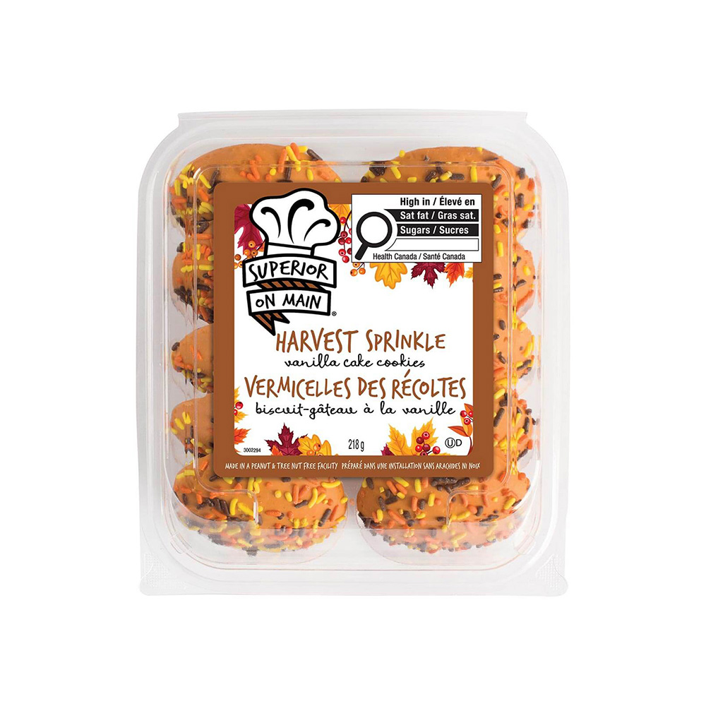 Superior on Main® Harvest Sprinkle Vanilla Cake Cookie Canada 10ct 12/7.7oz