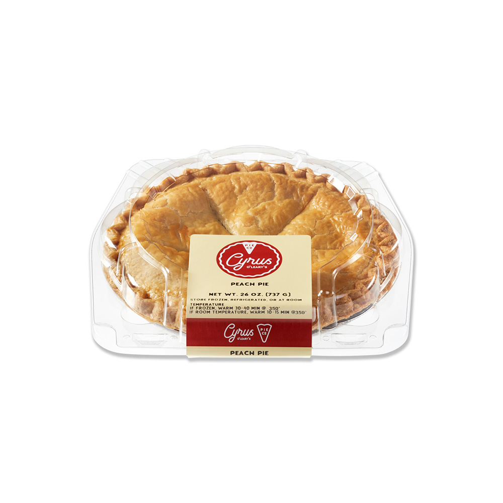 Cyrus O'Leary's® Fruit Pie 8" Pre-Baked Peach 10ct/26oz
