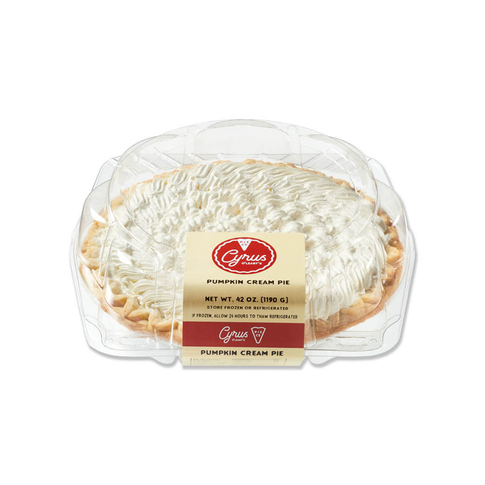 Cyrus O'Leary's® Cream Pie 9" Topped Pumpkin 6ct/42oz