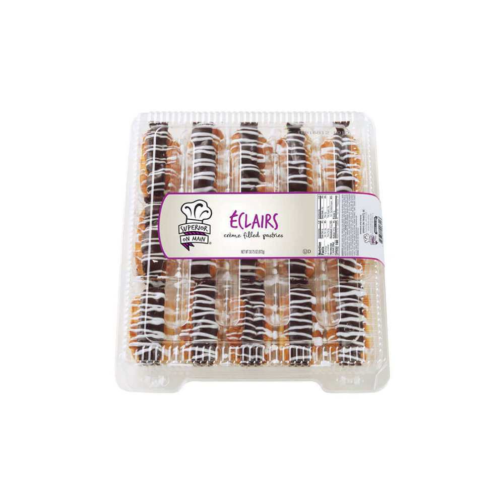 Superior on Main® Mini Éclairs Drizzled 15ct 8/30.75oz