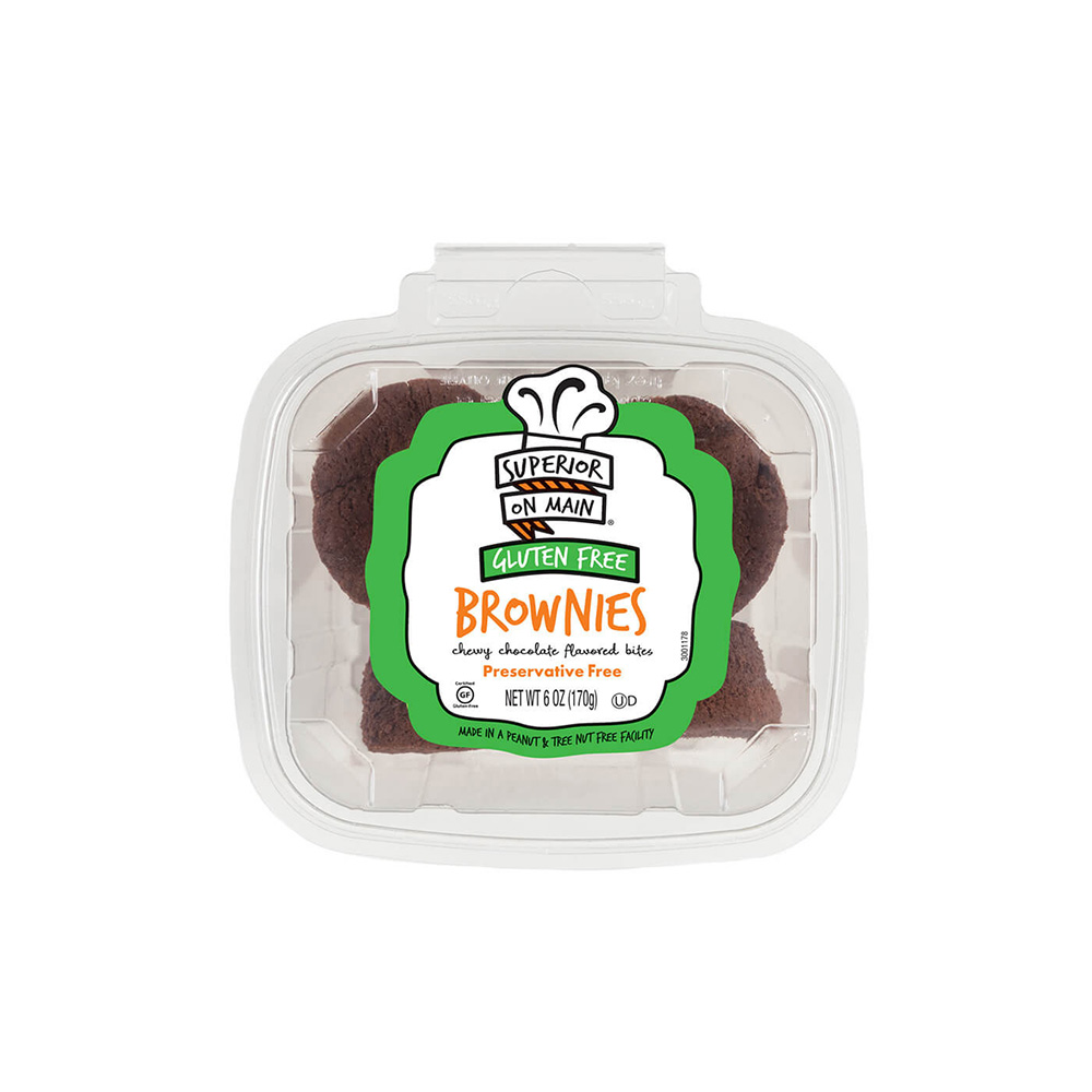 Superior on Main® Brownies Gluten Free Preservative Free 6ct 12/6oz