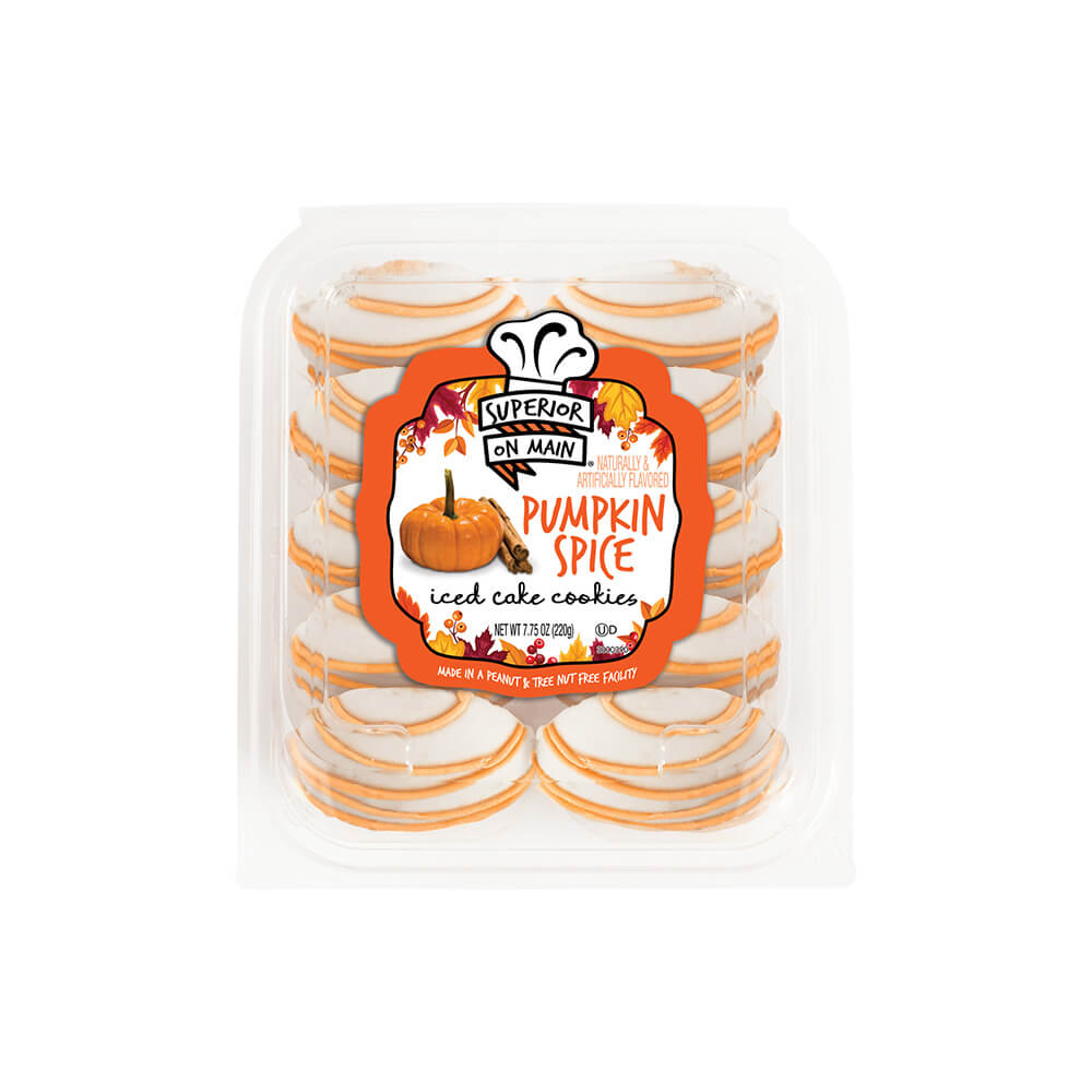 Superior on Main® Pumpkin Spice Iced Cake Cookies 10ct 12/7.75oz