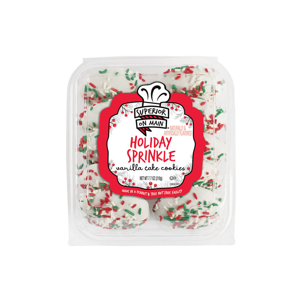 Superior on Main® Holiday Sprinkle Iced Cake Cookies 10ct 12/7.7oz