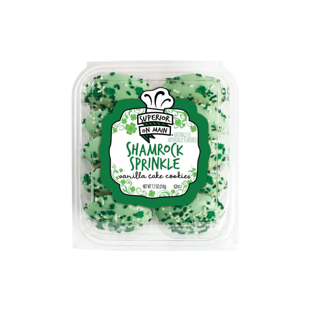 Superior on Main® Shamrock Sprinkle Iced Cake Cookies 10ct 12/7.7oz