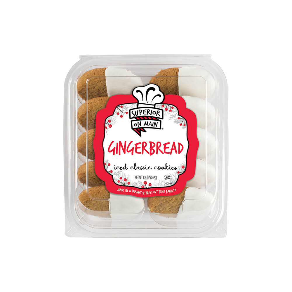 Superior on Main® Gingerbread Iced Classic Cookies 10ct 12/8.5oz