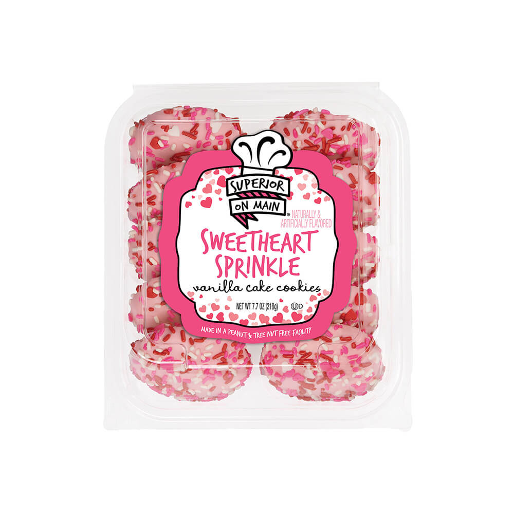 Superior on Main® Sweetheart Sprinkle Iced Cake Cookies 10ct 12/7.7oz